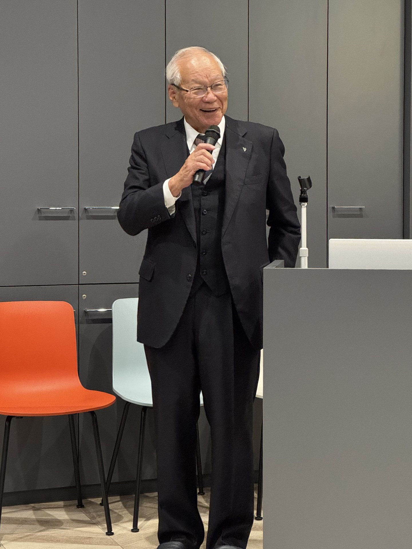 横倉義武先生(日本医師会名誉会長) スタッフ勉強会